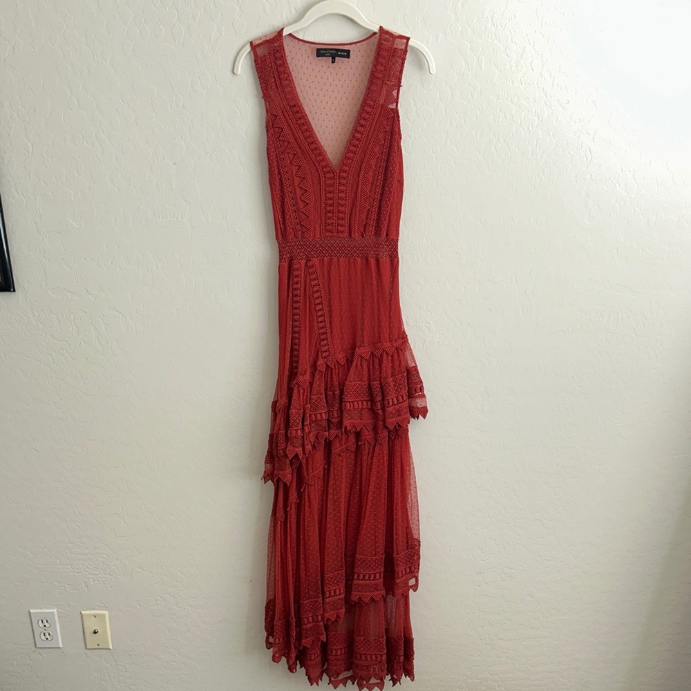 X REVOLVE Valence Dress in Red HOUSE OF HARLOW 1960